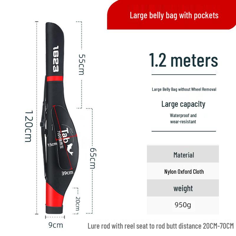 Waterproof Multi-Functional Hard Shell Fishing Rod Bag