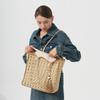 New Summer Straw Woven Bag Women's Large-capacity Hollow Woven Bag Shoulder Tote Bag Seaside Vacation Beach Bag