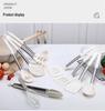 43-Piece Silicone Utensil Set: Heat-Resistant Non-Stick Spatulas & Stainless Steel Kitchen Tools.
