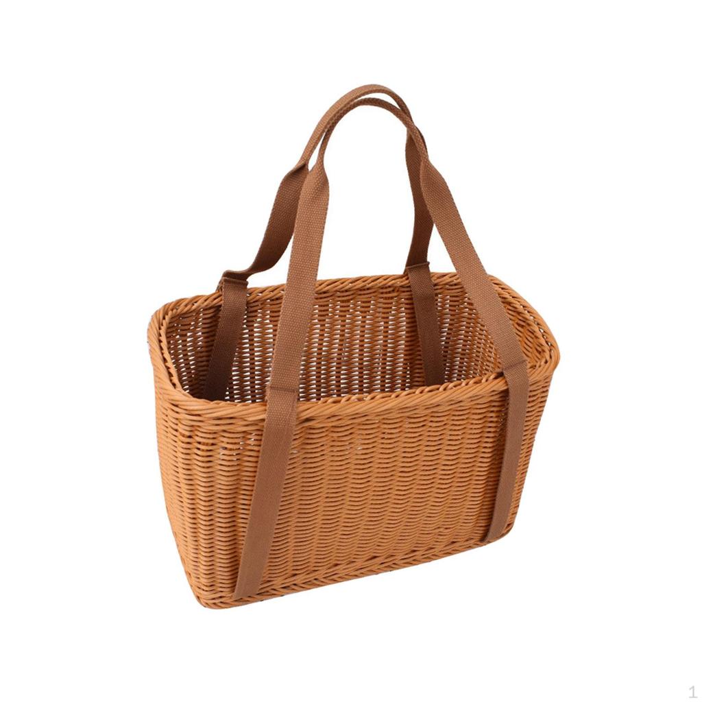 Hand Woven Basket Vegetable Storage Portable Multipurpose Handwoven Nesting Bin