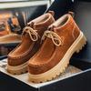 New  Handmade Men Casual Cow Suede Leather Shoes Autumn Winter Japanese Tooling Ankle Boots Business Desert Boots