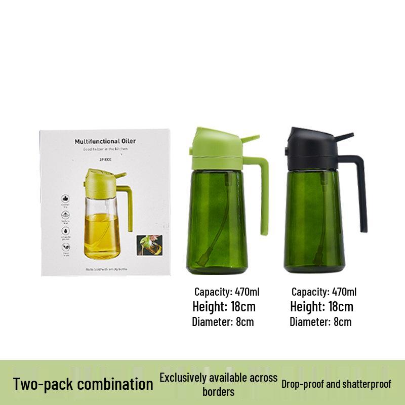 Dual-Use Glass Oil Spray Bottle for Kitchen & Air Fryer
