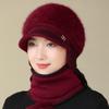 Hat Ladies Autumn and Winter Fleece Warm Knitted Ear Protector Wool Hat