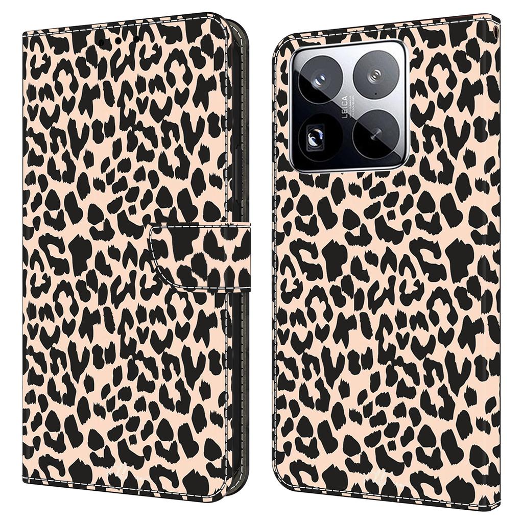 For Xiaomi 15 Pro Case with Card Slot Pattern Printed TPU+PU Leather Flip Phone Cover