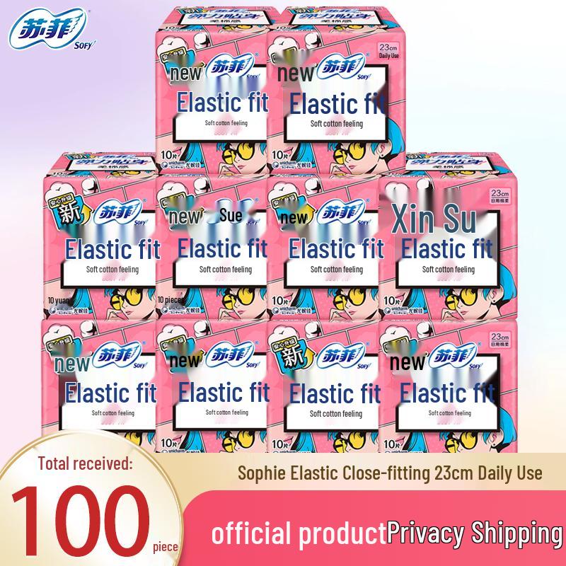 SOFY Flexi-Fit Day Use Sanitary Pads 230mm, 100 Count