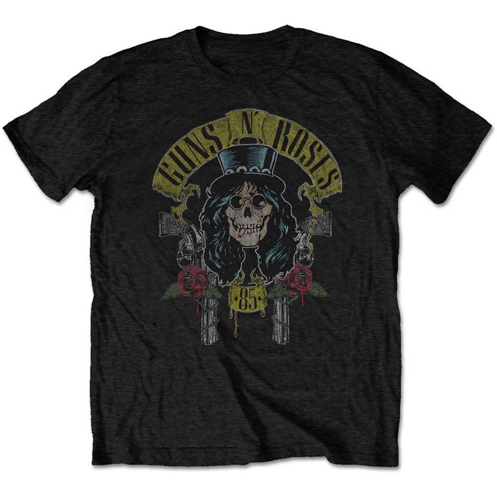 Guns N Roses Slash 85 Band TShirt Cotton Graphic Tee Unisex Unisex Summer Streetwear