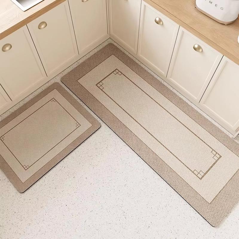Kitchen Floor Mat Diatom Mud Pvc Mats Absorbent Washable Anti-slip Carpet Oil Absorbent Foot Rugs Alfombra Cocina