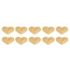 10pcs Appliques Heart Shape Heart Patches Glitter Iron On Iron On Patches Embroidered Patches Sewing DIY Craft