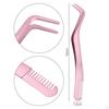 Curved Eyelash Tweezers, Precision Extension Accessories for Beauty Salon
