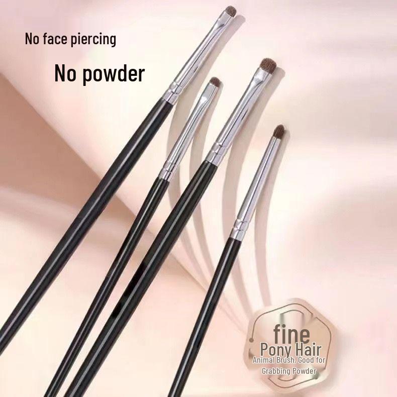 Double-Ended Tear Trough Concealer Brush Set with Real Horse Hair