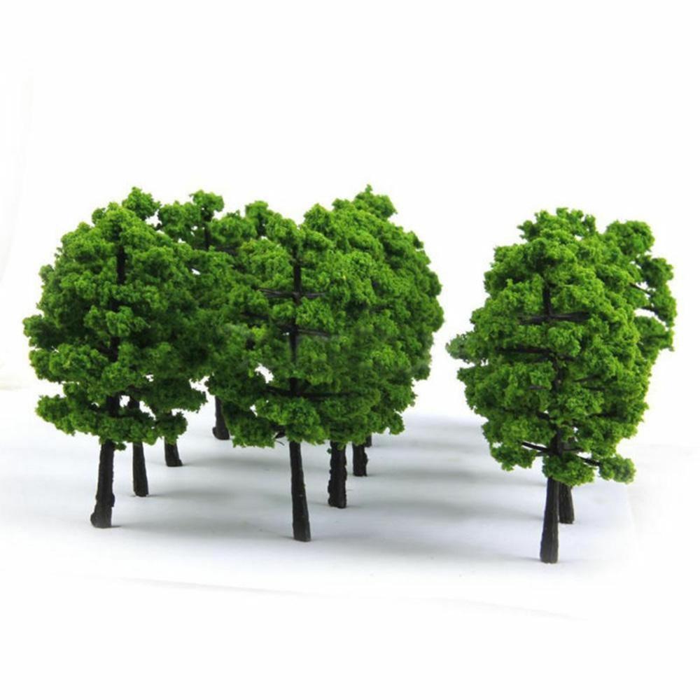 Train Railroad Model Trees Park Landscape Scenery DIY Decoration Handmade