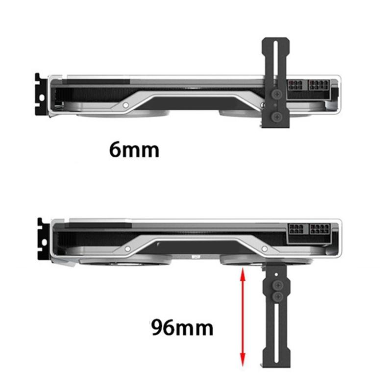 Adjustables Metal Graphics Card Bracket for Computer Case Enhances Performances and Protect GPU Fine Workmanship