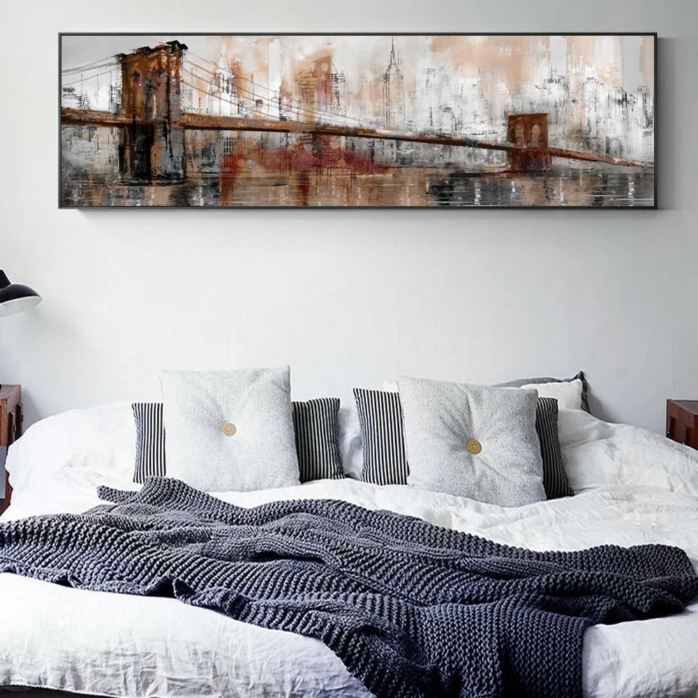 Vintage Golden Gate Bridge Posters And Prints Abstract Landscape Canvas Art Paintings On The Wall Pictures For Living Room Decor