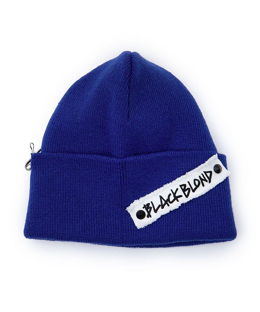 BLACKBLOND Vividi Side Patch Long Beanie (Blue)