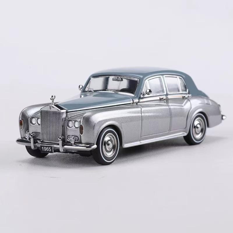 GFCC 1:64 Minicar 1955 Rolls Royce Silver Cloud Alloy Model Vintage Car Diecast Replica Collector's Car Decor