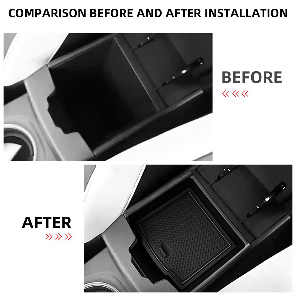 Car Armrest Storage Box for Renault Captur 2020-2026 for Mitsubishi ASX 2026 Center Console Organizer Tray Interior Accessories