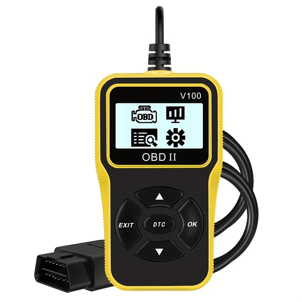 Obd2 Scanner Diagnostic Tool, Check Engine Code Reader, Obd2 Scanner with Reset Function, Input/Management Preparation, Engine Auto Check Light