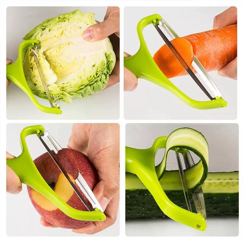 Cabbage Shredder Stainless Steel Vegetable Peeler Cutter Wide Mouth Fruit Salad Potato Graters Knife Cooking Kitchen Gadgets