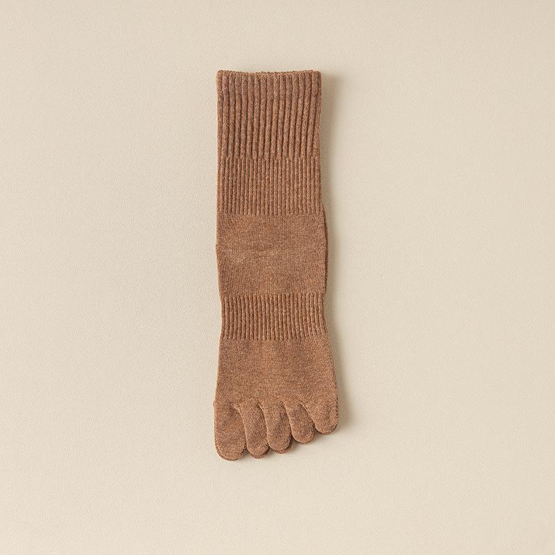 1 Pairs Spring Five Fingers Women Socks Japan Style Solid Colour Ladies Split Toe Sports Socks kawaii Cotton Harajuku Toe Socks