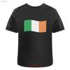 Waving Irish Flag T Shirt 100 Cotton S 2XL TA044215 Vintage Washed Casual Streetwear Unisex Versatile Slightly Soft