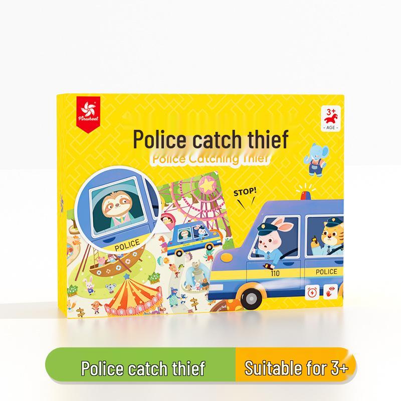 

Pinwheel Police Thief Chase: Two-Person Interactive Logic and Concentration Game for Kids