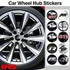 For Volkswagen Rline GTI ABT Golf 5 6 7 Polo Passat Tiguan CC Bettle Bora VW 56mm Car Wheel Sticker Styling Hub Emblem Decal CWZ1 QQ92