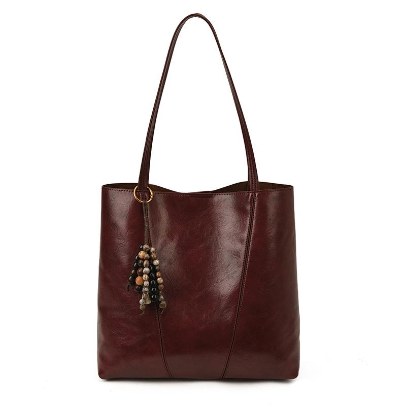 Autumn Retro Niche Underarm Bag Women's 2025 New Trendy Tote Bag Large Capacity Shoulder Bag Fashionable Foreign Bag
