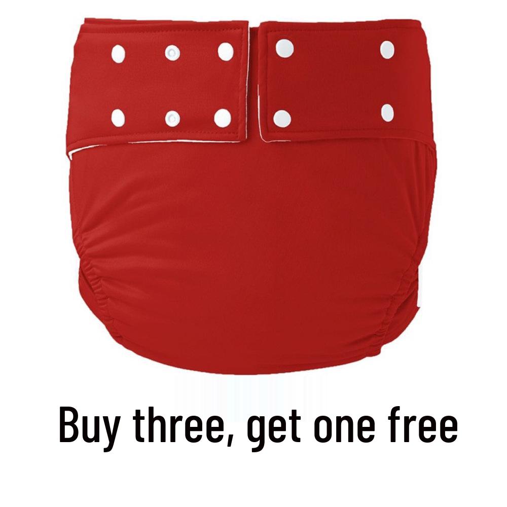 Buckle-Free Washable Adult Diapers with Ice Silk Lining for Seniors