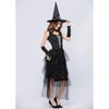 M-XL Halloween Cosplay, Witch Mesh Dress Costume, Wizard PLAY Witch Costume