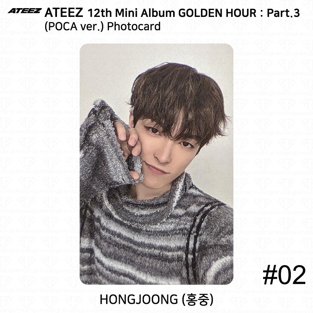 

ATEEZ 12-й мини-альбом Golden Hour Part.3 версия POCA. Официальная фотокарточка QR-карта Hongjoong - Photocard #2