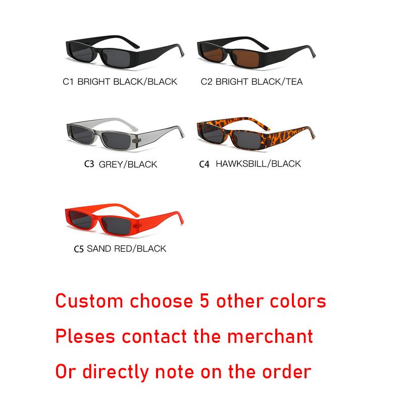 

5 Pairs Per Set Small Frame Rectangle Sunglasses Classic Fashion Women Sun Glasses Outdoor Accessory Wholesale Eyewear