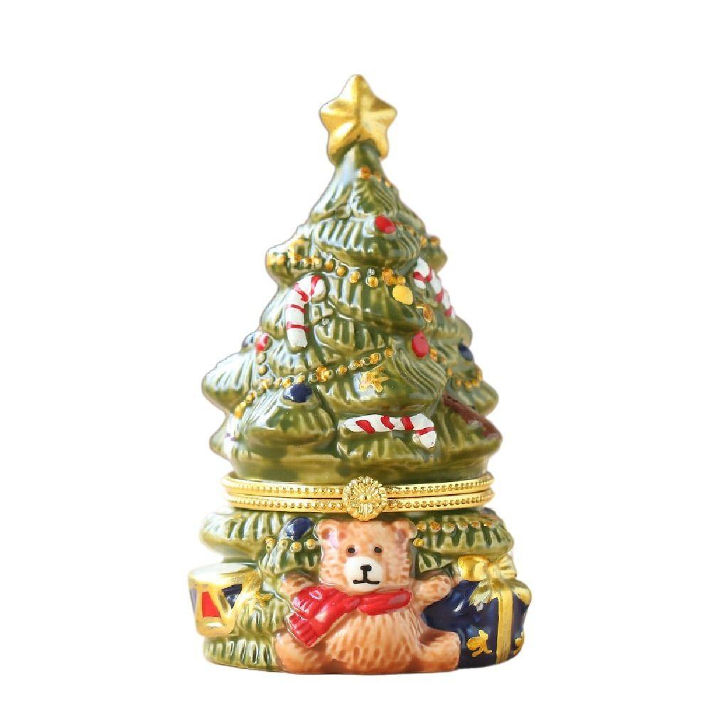 Creative Christmas Tree Jewelry Box Durable Jewelry Storage Box Christmas Decoration