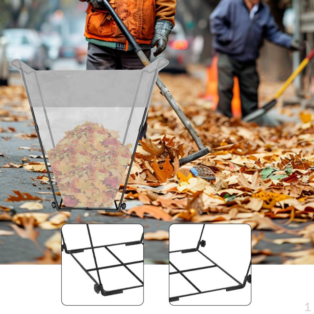 Waste Bag Holder Made of Metal with A Shaped Handle. Easy to Assemble for Gardening And Camping