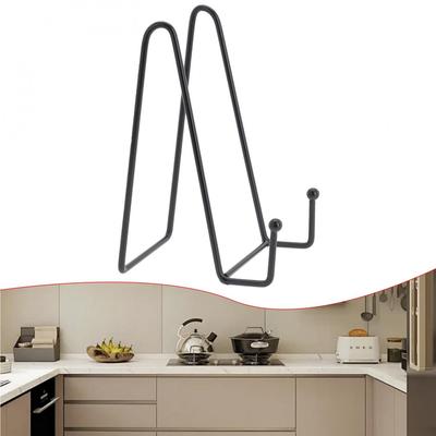 Diy Picture Frame Black Iron Plate Display Stand Rack Easel Storage Stand