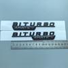 Flat Letters V8 Biturbo 4matic+ Car Emblem for Mercedes Benz AMG C43 C63 C63S W204 W205 C205 S205 W206 Fender Rear Star Sticker STUVW1