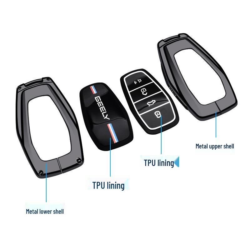 Compatible Key Case for Geely Emgrand, Binrui, Xingrui, Binyue, Boyue, Haoyue, Xingyue, Jiaji, Icon Car Models