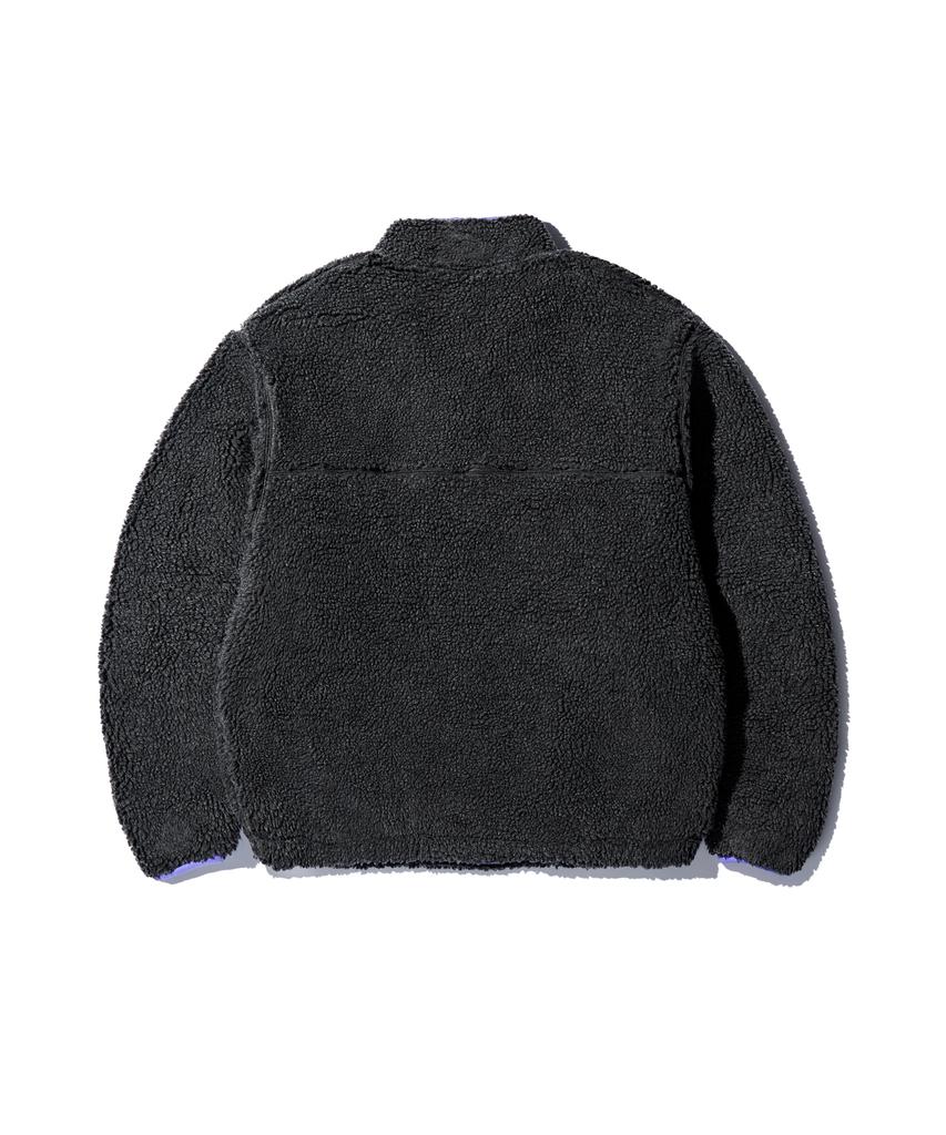 MADDEN Sherpa Reversible Pullover Jacket Charcoal