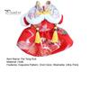 Pet Clothes Tang Suit Tassel Design Vibrant Color Button Closure Exquisite Pattern Friendly To Skin Puppy Costume Keep Warm Cloth Thickened