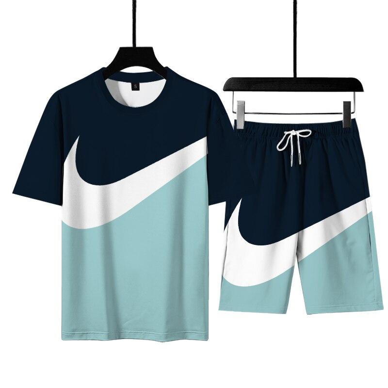 T-shirt e pantaloncini da uomo abito casual due pezzi atletica da  ginnastica sportswear marchio sportswear 2021 estate nuovo acquista in modo  economico — spedizione gratuita, recensioni reali con foto — Joom