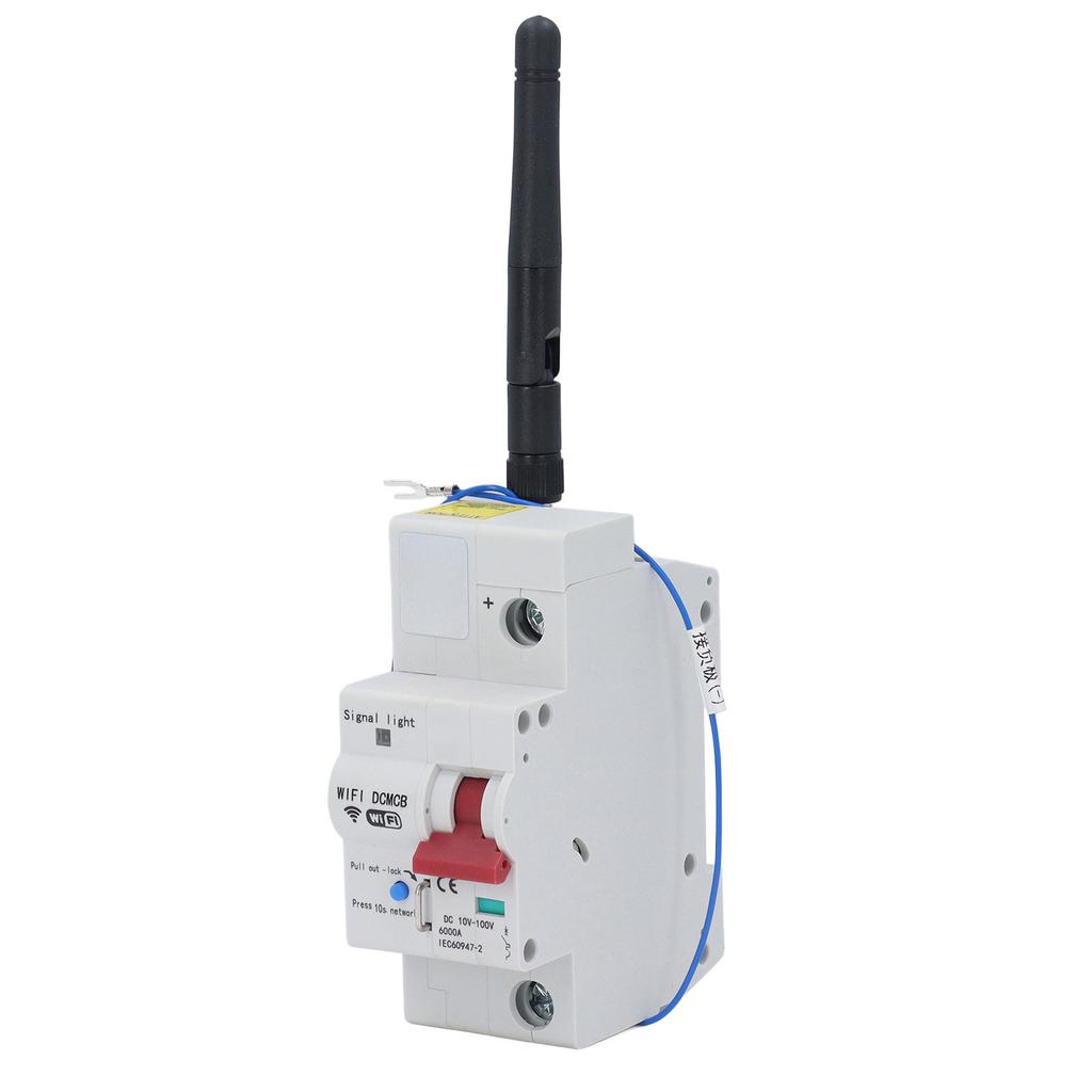 Smart WiFi Circuit Breaker Voice Speaker Mobile Remote Control 1P Miniature Air Switch DC10V?100V
