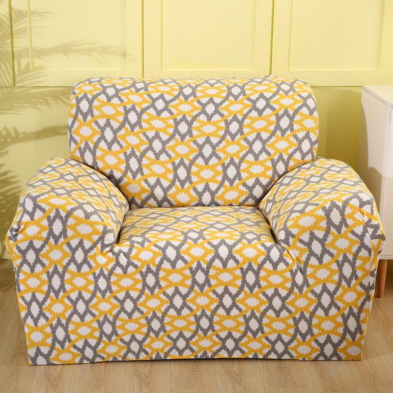 Armchair Cover Elastic Sofa Cover Cotton Stretch Sofa Covers for Living Room Copridivano Slipcover for Single Sofa Couch Cover