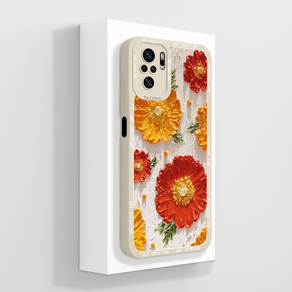 For Xiaomi Poco M5 M5S 4G Phone Case Advanced Sense Flower Silicone Soft TPU Shell For XiaomiPocoM5 M5S 4G Prevalent Funda Cover