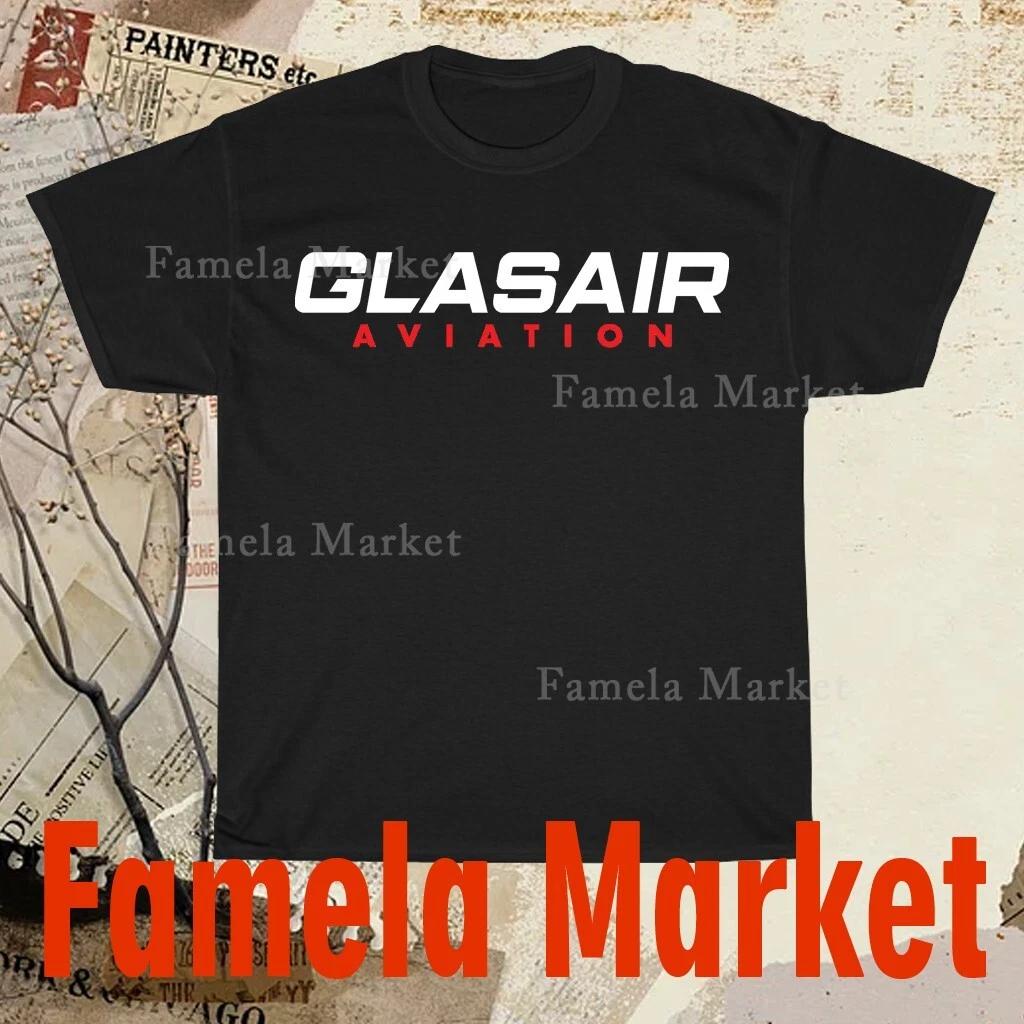 Футболка с логотипом Glasair Aviation, смешная, американский размер от S до 5XL L