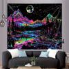 VIKAMA Psychedelic Fluorescent Landscape Tapestry Suitable For Study Office Bedroom And Living Room Home Décor