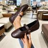 Plus Size Women's Round Toe Buckle Strap Loafers - 2026 Collection, Shallow Cut, Flat Bottom, Versatile, Casual and Comfortable.