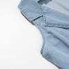 Women's Blue Sexy Button Denim Long Dress