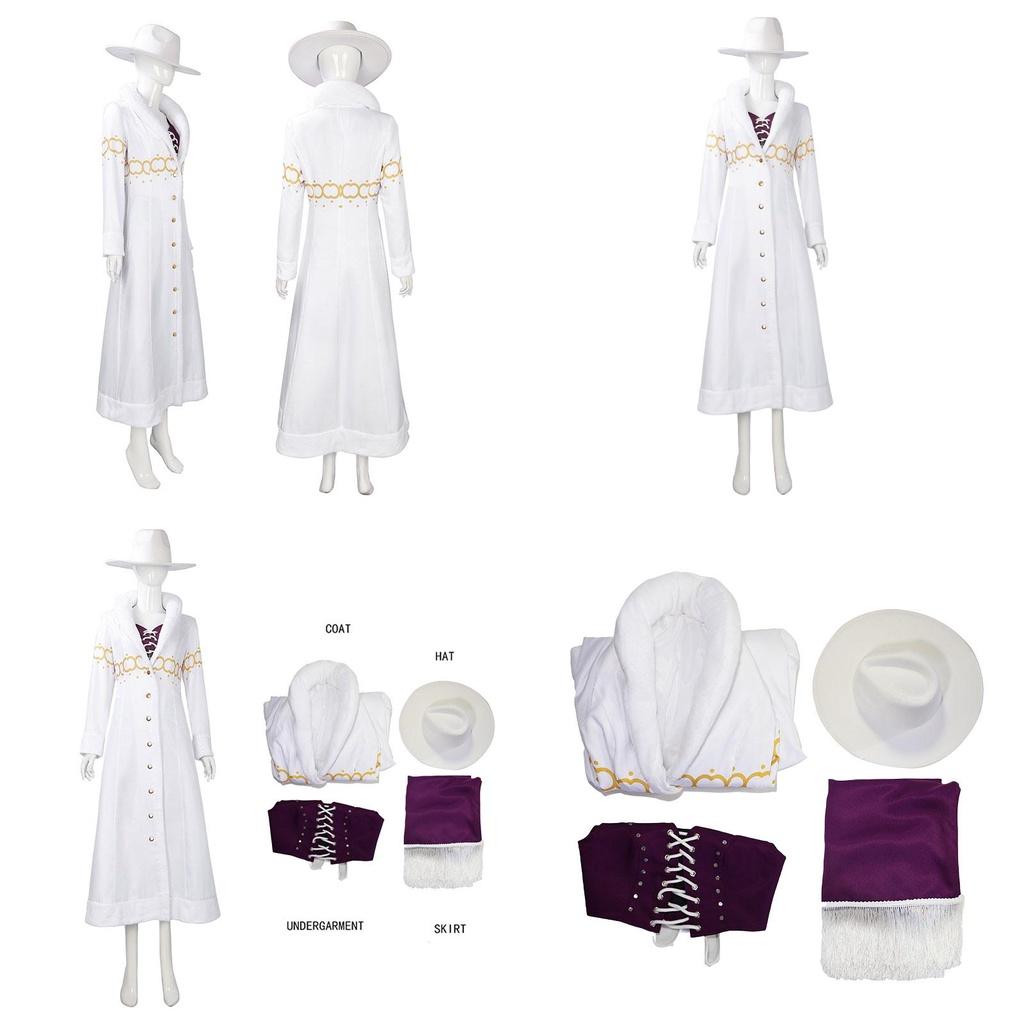Cos One Piece Cos Cosplay White Costume With Nicorobin Character