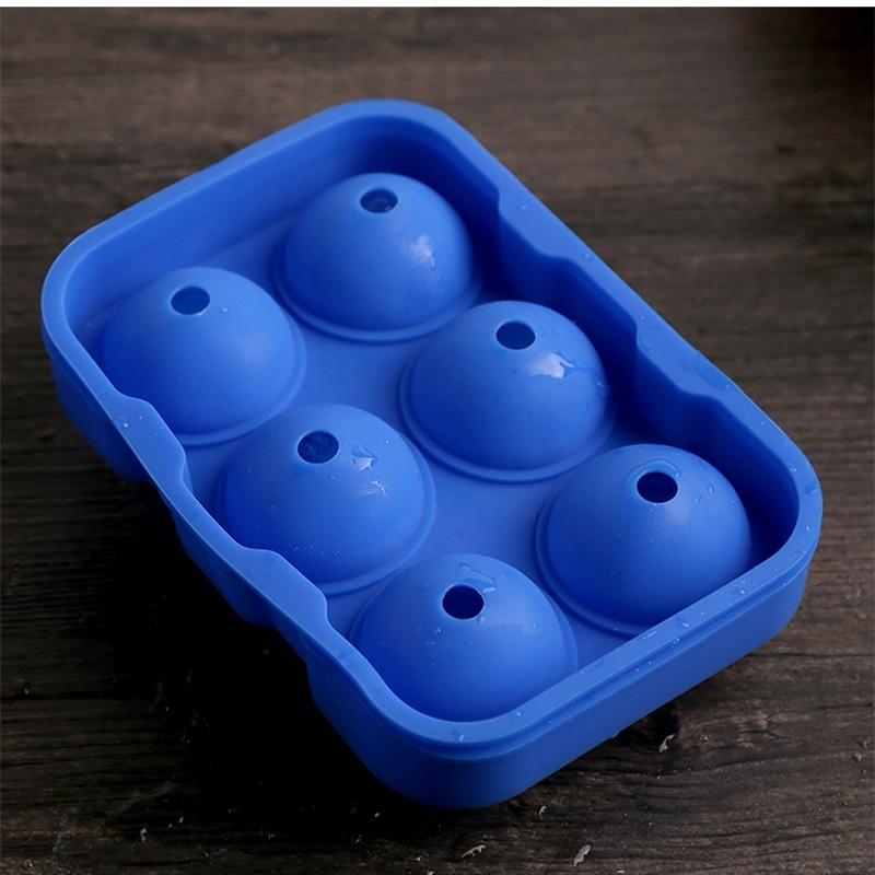 Kreativní forma na výrobu kulatých ledových koulí na whisky, velká forma, podnos, náhodná barva