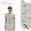 Women's Quick-Dry Sun Protection Yoga Top - Short Sleeve Breathable Moisture-Wicking T-Shirt for Summer