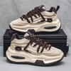 Autumn Winter Men's Thick-soled Heightening Student Leather Casual Sports Shoes Versatile Air-cushion Shoes